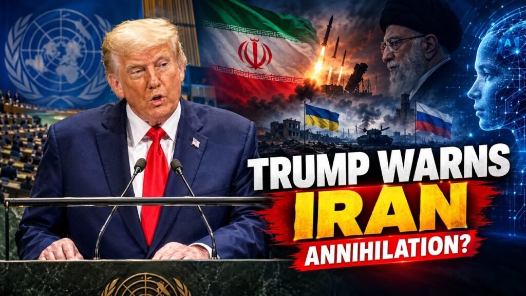 Trump Warns Iran at UN: “Deal or Annihilation” | Key Moments From His Speech